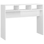 SHUMEE biely vysoký lesk 105 × 30 × 80 cm drevotrieska - Konzolový stolík