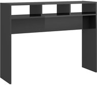 SHUMEE šedý vysoký lesk 105 × 30 × 80 cm dřevotříska - Console Table