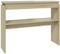 Konzolový stolek SHUMEE dub sonoma 102 × 30 × 80 cm dřevotříska - Konzolový stolek