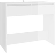 SHUMEE bílý s vysokým leskem 89 × 41 × 76,5 cm ocel - Console Table