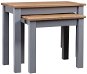 SHUMEE hnízdový 2 ks šedý masivní borové dřevo  - Odkládací stolek