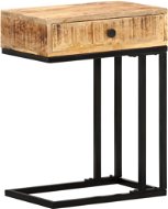 SHUMEE v tvare U 45 × 30 × 61 cm masívny mangovník - Odkladací stolík