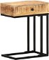 SHUMEE ve tvaru U 45 × 30 × 61 cm masivní mangovník - Odkládací stolek