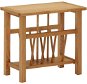 SHUMEE na časopisy 45 × 27 × 42 cm masivní dubové dřevo - Odkládací stolek