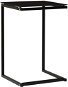 SHUMEE čierny 40 × 40 × 60 cm tvrdené sklo - Odkladací stolík