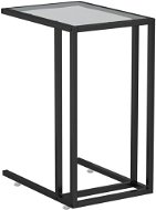 SHUMEE 2 na notebook černý 50 × 35 × 65 cm tvrzené sklo - Odkládací stolek