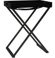 SHUMEE skladací čierny 48 × 34 × 61 cm MDF - Odkladací stolík