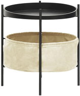 SHUMEE s košem 40 × 40 × 45,5 cm krémový - Side Table