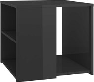 SHUMEE šedý s vysokým leskem 50 × 50 × 45 cm, dřevotříska - Odkládací stolek