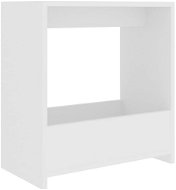 SHUMEE bílý 50 × 26 × 50 cm, dřevotříska - Odkládací stolek