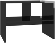 SHUMEE černý s vysokým leskem 60 × 40 × 45 cm, dřevotříska - Odkládací stolek