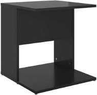SHUMEE černý s vysokým leskem 45 × 45 × 48 cm, dřevotříska - Odkládací stolek