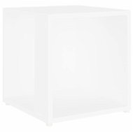 SHUMEE bílý 33 × 33 × 34,5 cm, dřevotříska - Odkládací stolek