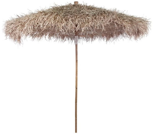 Bamboo Umbrella with a Roof made of Banana Leaves 210cm - Sun Umbrella - Main image