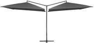 Double Parasol with Steel Rod 250 x 250cm Anthracite - Sun Umbrella
