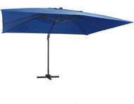 Cantilever Parasol LED and Aluminium Rod 400x300cm Cyan - Sun Umbrella