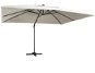 LED Console Parasol and Aluminium Rod 400x300 CM Sand - Sun Umbrella