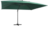 Cantilever Parasol LED and Aluminium Rod 400x300cm Green - Sun Umbrella