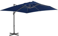 Cantilever Parasol with Aluminium Rod 3 x 3m Cyan Blue - Sun Umbrella