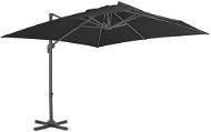 Cantilever Parasol with Aluminium Rod 3 x 3m Black - Sun Umbrella