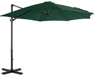 Cantilever Parasol with Aluminium Rod 300cm Green - Sun Umbrella