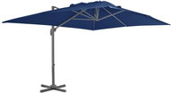 Cantilever Parasol with Aluminium Rod 4 x 3m Cyan Blue - Sun Umbrella