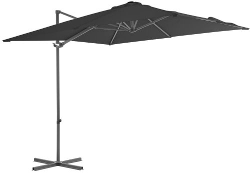 Cantilever Parasol with Steel Rod 250 x 250cm Anthracite - Sun Umbrella - Main image