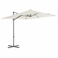 Cantilever Parasol with Steel Rod 250 x 250cm Sand - Sun Umbrella