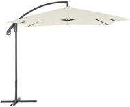 Cantilever Parasol with Steel Rod 250 x 250cm Sand - Sun Umbrella