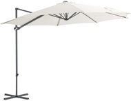 Cantilever Parasol with Steel Rod 300cm Sand - Sun Umbrella