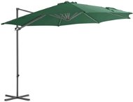 Cantilever Parasol with Steel Rod 300cm Green - Sun Umbrella