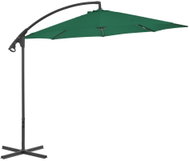 Cantilever Parasol with Steel Rod 300cm Green - Sun Umbrella