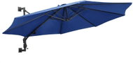 Wall Umbrella with Metal Bar 300cm Blue - Sun Umbrella
