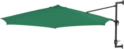 Wall Umbrella with Metal Rod 300cm Green - Sun Umbrella - Main image