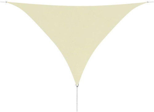 Sun sheet oxford, triangle 3,6x3,6x3,6m cream - Shade Sail - Main image