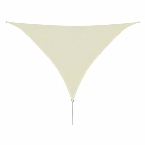 HDPE triangular sun sheet 5x5x5 m cream - Shade Sail - Main image