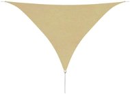Sun sheet made of oxford fabric triangle 5x5x5m beige - Shade Sail