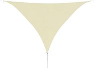 Sun sheet made of oxford fabric triangle 5x5x5m cream - Shade Sail