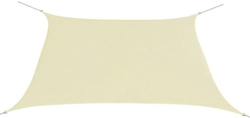 Sun sheet made of oxford fabric square 2x2 m cream - Shade Sail - Main image