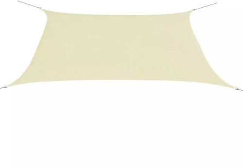 Sun sheet, oxford fabric, rectangular 2x4m cream - Shade Sail - Main image