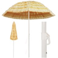 Beach Umbrella in Hawaiian Style 240cm Natural - Sun Umbrella