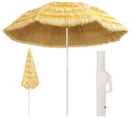 Beach Umbrella in Hawaiian Style 300cm Natural - Sun Umbrella