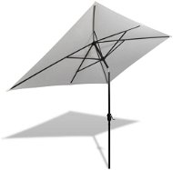 Parasol 200 x 300cm Sand White Rectangular - Sun Umbrella