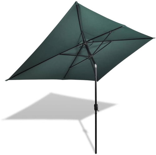 Parasol 200 x 300cm Green Rectangular - Sun Umbrella - Main image