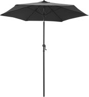 Slunečník antracitový 200 x 211 cm hliník - Slunečník