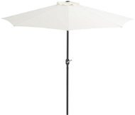 Parasol on the Balcony Aluminium Bar Sand 270 x 144cm Semicircle - Sun Umbrella