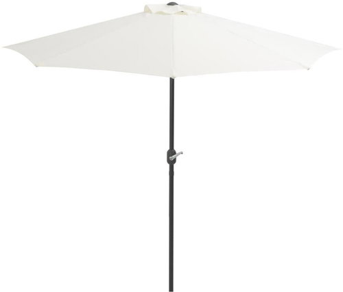 Parasol on the Balcony Aluminium Bar Sand 270 x 144cm Semicircle - Sun Umbrella - Main image