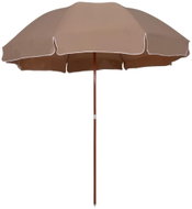 Parasol with a Steel Rod 300cm Taupe - Sun Umbrella