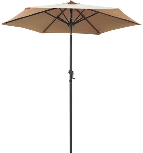 Parasol Taupe 200 x 211cm Aluminium - Sun Umbrella - Main image