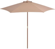 Garden Umbrella with Wooden Rod 270cm Colour Taupe - Sun Umbrella